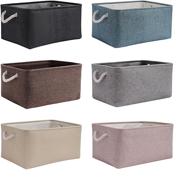 Custom Embroidered Collapsible Storage Baskets with Pet's Name/Text,Personalized Storage Bin Organizer with Handle,Storage Box for Dog Cat Toys,Clothing,Blankets