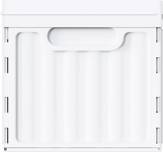 Oterri Lockable Plastic File Box with Lid for Letter-Size | Hanging File Folders Not Included. White, Large 1-Pack. Home, Office, Classroom, Dorm, Tax, Under Bed, Filing Cabinet.