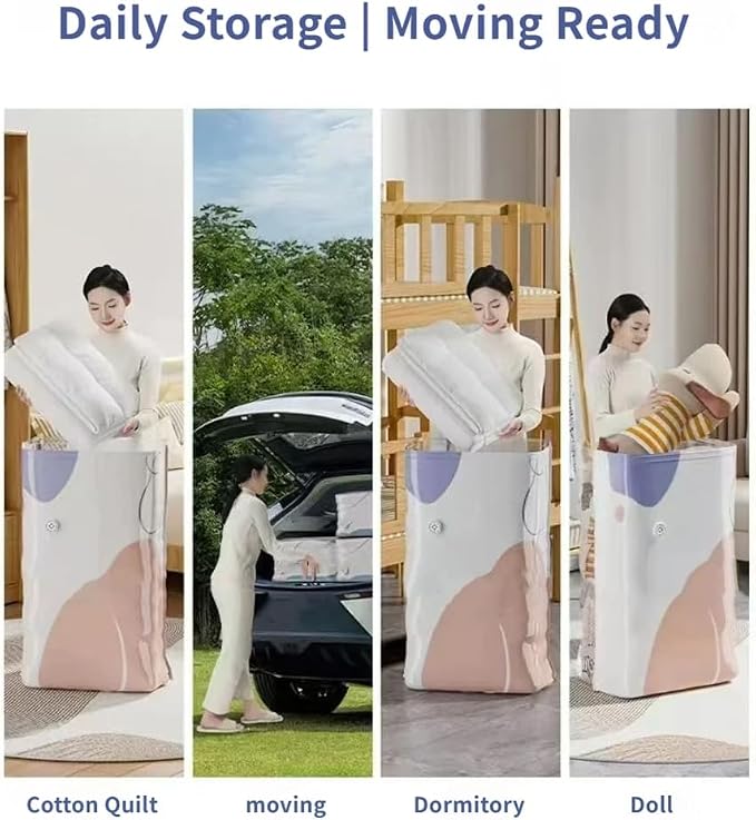 Vacuum Storage Bags|Extra Large Capacity Storage Bags|Bag for Travel| Space-Saving Bedding Storages|Collapsible | Bedding and Seasonal Clothing Storages