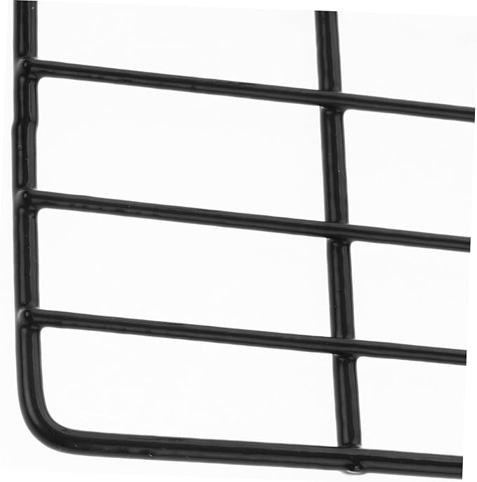 Hemobllo 3pcs Iron Frame Shelf for Pet Parrots Hanging Perch Stand Easy Wall Installation Multi-functional Display for Plants and Bird Accessories Black