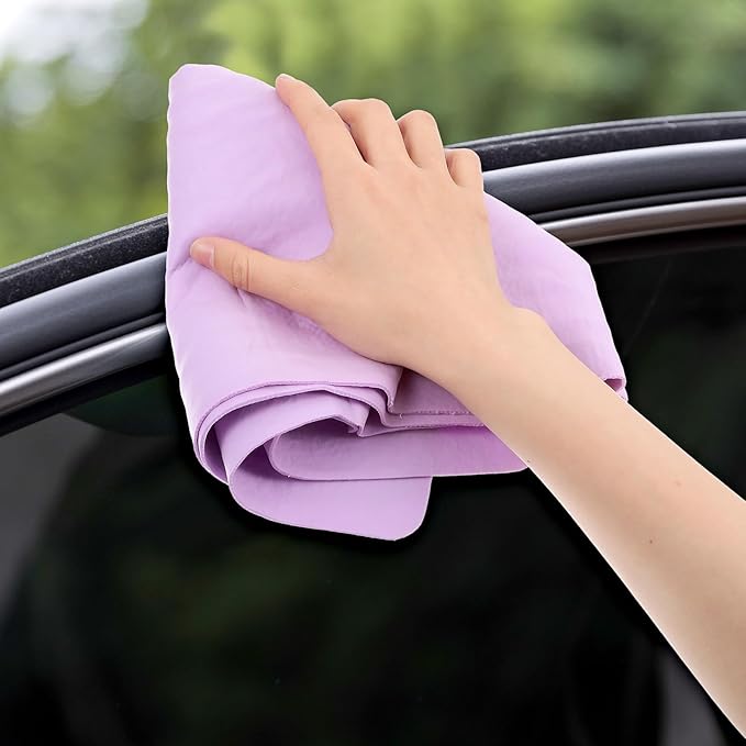 5 Pack Shammy Towel for Car,Chamois Cloth,Shamies Towels for Cars,Dog Towels for Drying Dogs Bagged (23.6"X15.7")