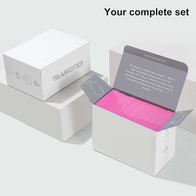 CATEARED 2-in-1 Diamond Art Storage Containers,Anti-static Diamond Art Trays With Lids Diamond Art Accessories, 2-in-1 Storage, Bead Storage & Line-Up, Box Package (Pink, 20 piece Tray Kit)
