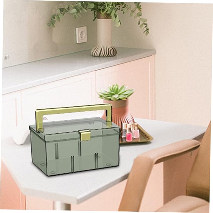 minkissy Handheld Medicine Chest Pet Storage Box Daily Pill Box Compact Portable Organizer