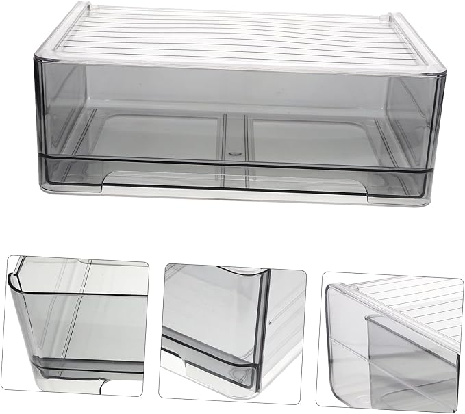 Dresser Organizer for Underwear and Clothing Storage Portable Drawer and Closet Organizer Capacity for Bras Socks and Accessories Quartz Gray Design