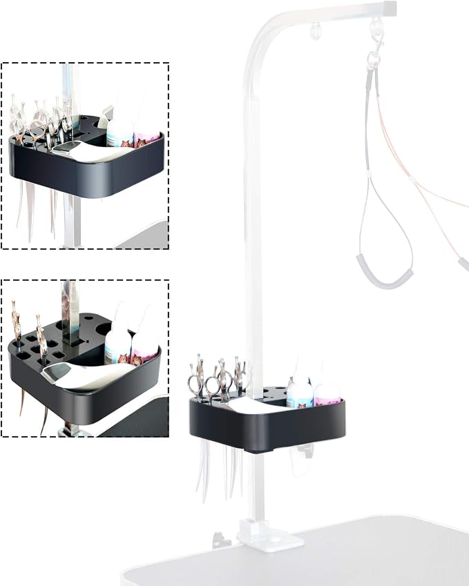 SHELANDY Portable pet Grooming Tools Holder for Dog Grooming Table and arm
