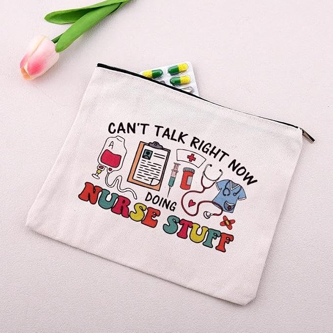 Nurse Stuff for Women Bag Nursing Pocket Pouch Nurse Accessories for Work Bag Nursing School Essentials for Girls Small Pencil Pouch for Nurses Day Appreciation Week Birthday Graduation Gift Bags Idea