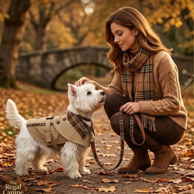 Stylish Cat & Dog Trench Coat, Lightweight British Plaid Pet Jacket, Breathable Spring Autumn Puppy Clothes, Fancy Detective Costume for Small Dogs & Cats, Sun Protection Outfit(M)