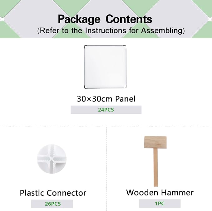 C&AHOME 6-Cube Storage Organizer Cube Shelf Closet Storage Bookcase, Milky | Stackable Cubby Storage, Bookshelf, Portable Plastic Storage Closet Organizer, DIY Modular Shelving Units for Home, Wardrobe