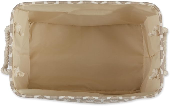 Bone Dry 6192 Pet Storage Collection Lattice Paw Print, Medium Rectangle, Stone