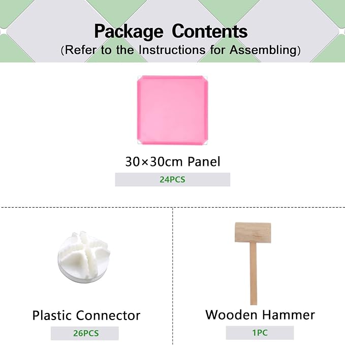 C&AHOME 6-Cube Storage Organizer Cube Shelf Closet Storage Bookcase, Pink | Stackable Cubby Storage, Bookshelf, Portable Plastic Storage Closet Organizer, DIY Modular Shelving Units for Home, Wardrobe