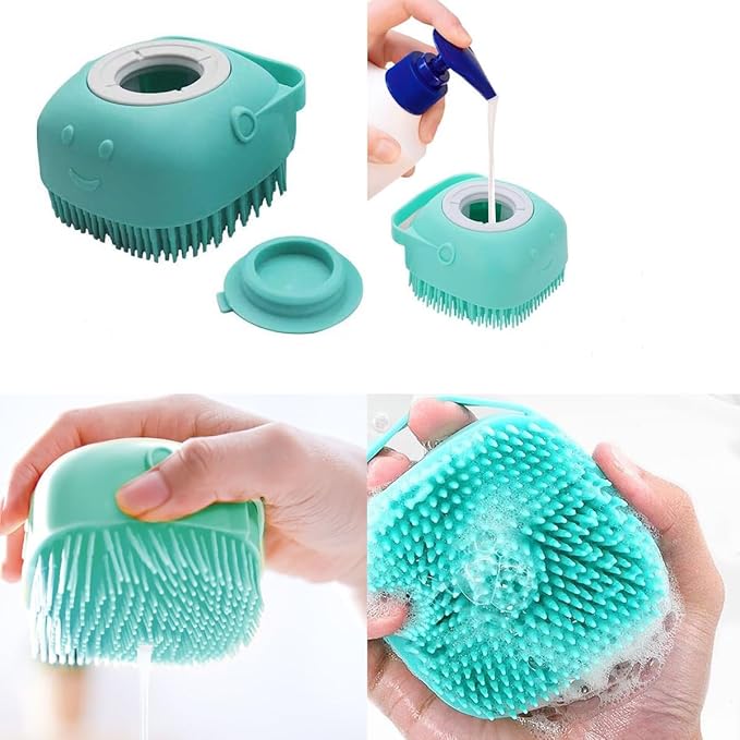 8PCS Dog Bath Supplies Set,Dog Washing Gloves,Shampoo Brush, Bath Supplies Set,Shedding Slicker Brush,Complete Pet Grooming Kit for Dog&Cat and Small Animal Grooming(8PCS-Bath-Blue)