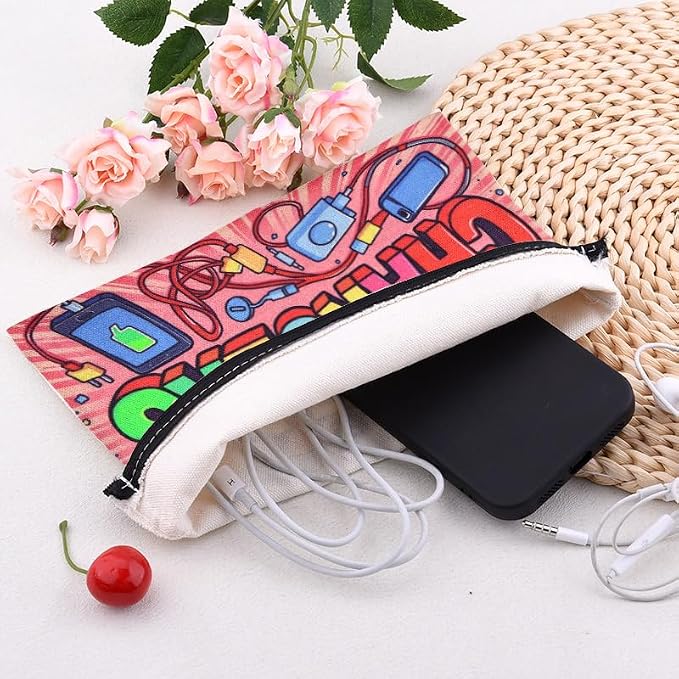 Sisadodo Charging Cable Organizer Travel Bag Toiletry Makeup Cosmetic Bags Medicine Med Toiletry Bag Pouch Diabetic Gifts Bags