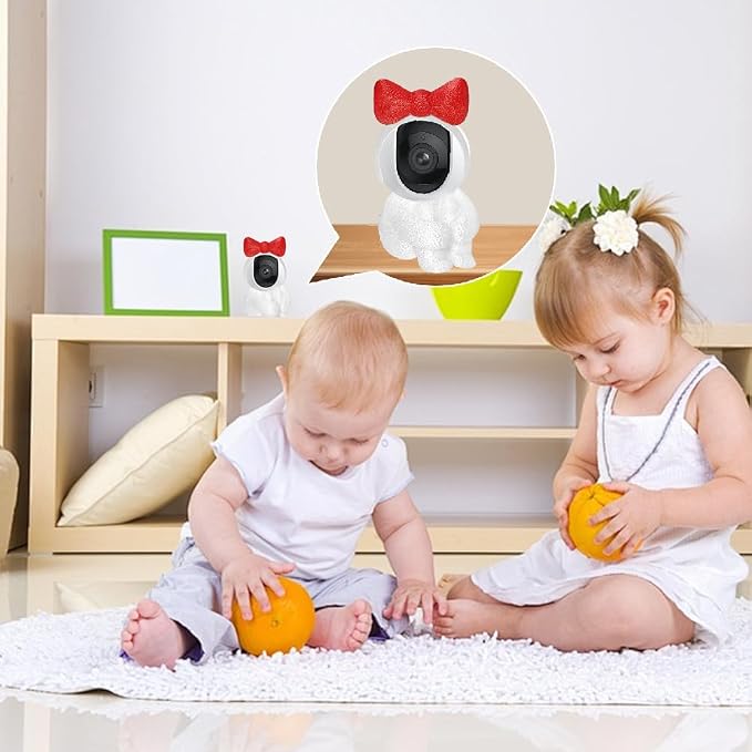 Creative Indoor Camera Housing for Baby Monitor, Dog Camera, Suitable only for Spherical Monitor Device Decorations(Housing only no Monitoring Equipment)