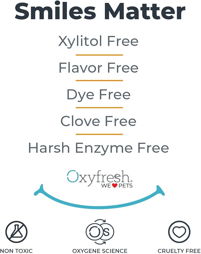 Oxyfresh Professional Cat & Dog Toothpaste, Teeth Cleaning Gel for Plaque, Tartar & Bad Breath, Vet-Approved Pet Dental Care, 4 oz