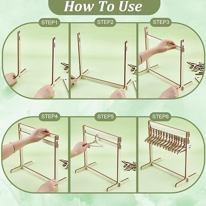 UNICRAFTALE 1 Set Mini Garment Rack Small Clothes Rack For Miniature Display