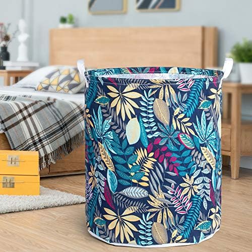 Merdes 19.7’’ Waterproof Foldable Laundry Hamper, Dirty Clothes Laundry Basket, Linen Bin Storage Organizer for Toy Collection (Jungle)