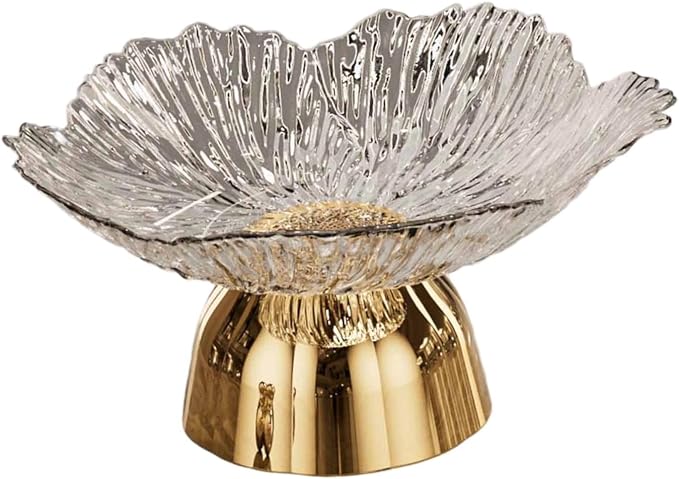 Decorative Pedestal Bowl Dish Holder Dessert Display Stand Decor Fruit Basket Serving Tray for Drawing Room Housewarming Gift, A White