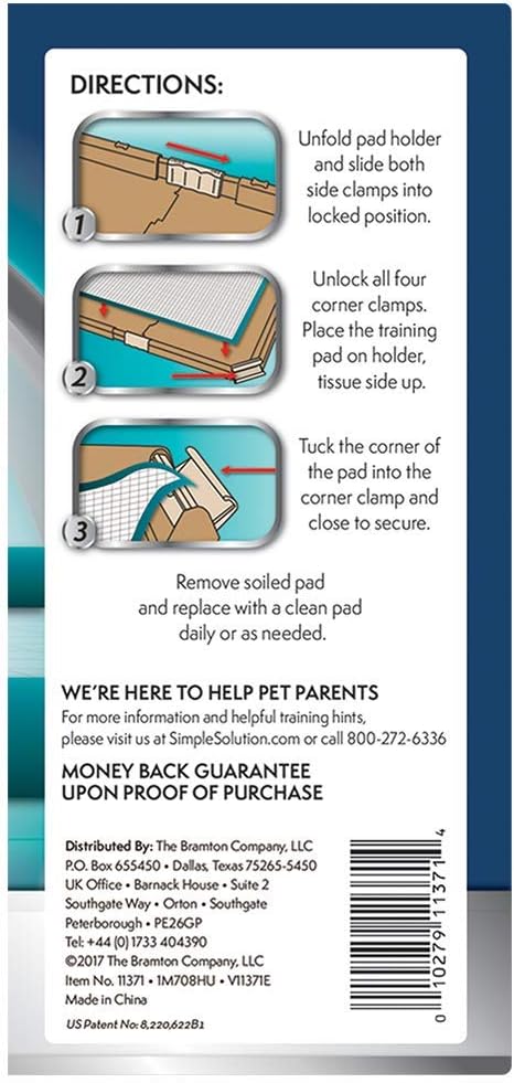 Simple Solution Dog Training Pad Holder, Fits Pads 21 by 21-Inch or Larger