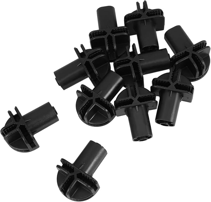 10pcs Plastic Connector Wheels for Cat Cages Universal Clip-on Replacement Casters for Closet Organizers and Storage Units Sturdy Wheel Attachments for PET Crates