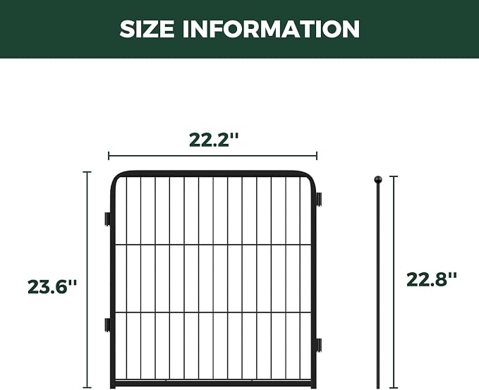FXW Homeplus Indoor Dog Playpen, 24" H, 2 Panels, for Puppies & Small Dogs | Stress-free play, Heavy-duty, Semi-open design, Easy setup, Threshold-free gate, Expandable, Patented