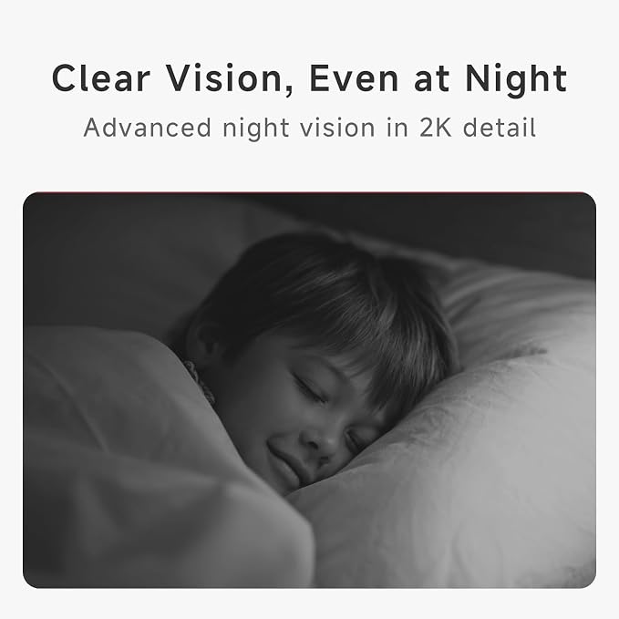 Noorio 2K Indoor Camera Wireless, Baby Monitor Pet Camera, 2-Way Audio | 360-Degree for Home Security/Smart Motion Tracking, Phone App, IR Night Vision, Siren, Compatible with Alexa, CS201 2Pcs
