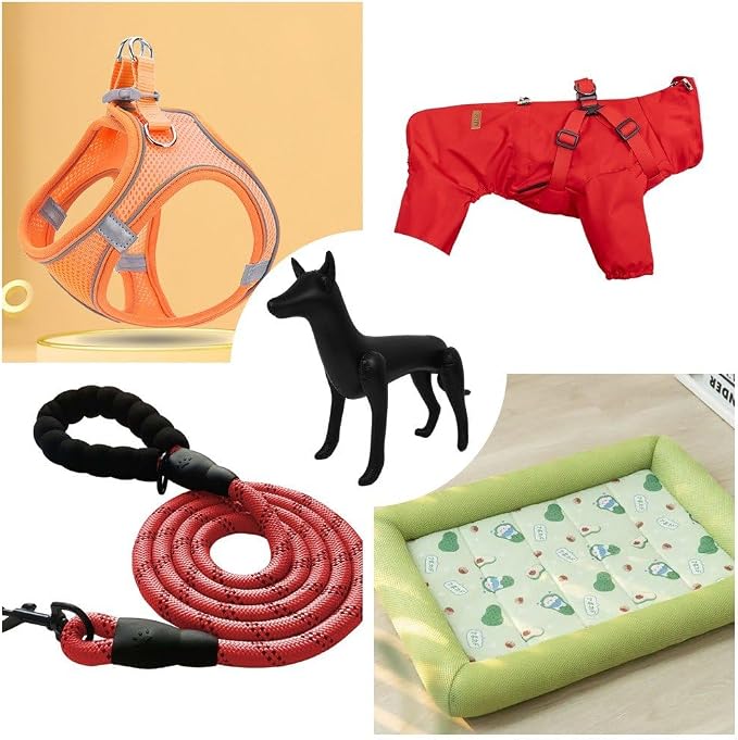 Inflatable Pet Clothing Model Mannequin Display Stand, Inflatable Dog Clothes Rack Display for Animal Outfits Decorations