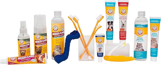 Arm & Hammer for Pets Dog Oral Care Spray, Mint Flavor Breath Freshener & Teeth Cleaning, Baking Soda Enhanced Plaque & Tartar Support, Easy Brushless Dental Care for Adult Dogs, 4 Fl Oz - 2 Pack