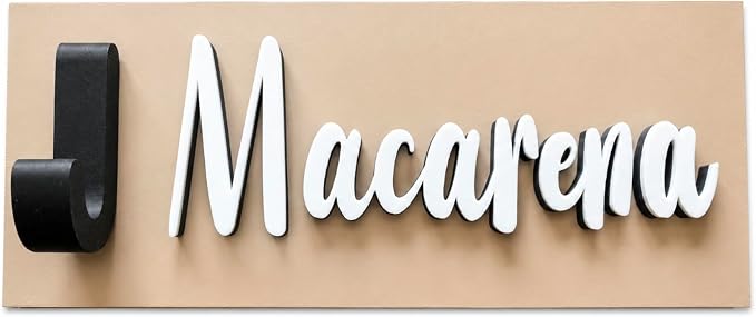 Personalized Dog Leash Holder, Custom Pet Name Wall Hook, Dog Collar Holder, Entryway Organizer, Minimalist Dog Decor, PLA Bioplastic