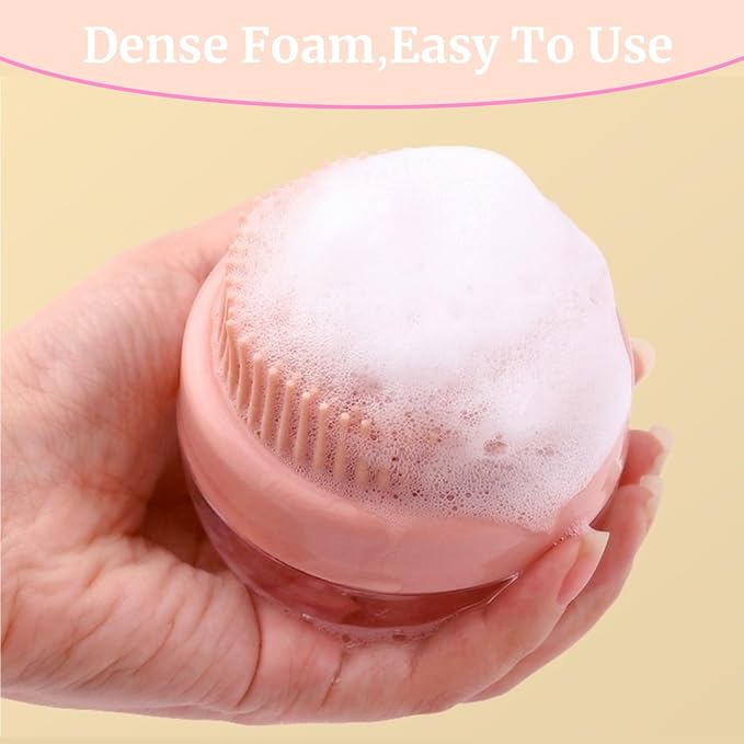 2 Pcs Dog Bath Brush, 2 in 1 Dog Grooming Brush with Built-in Shampoo Dispenser, Pet Grooming Massage Shampoo Bath Brush Soft Silicone Bristle for Long Short Haired Dogs Cats Shower-Green