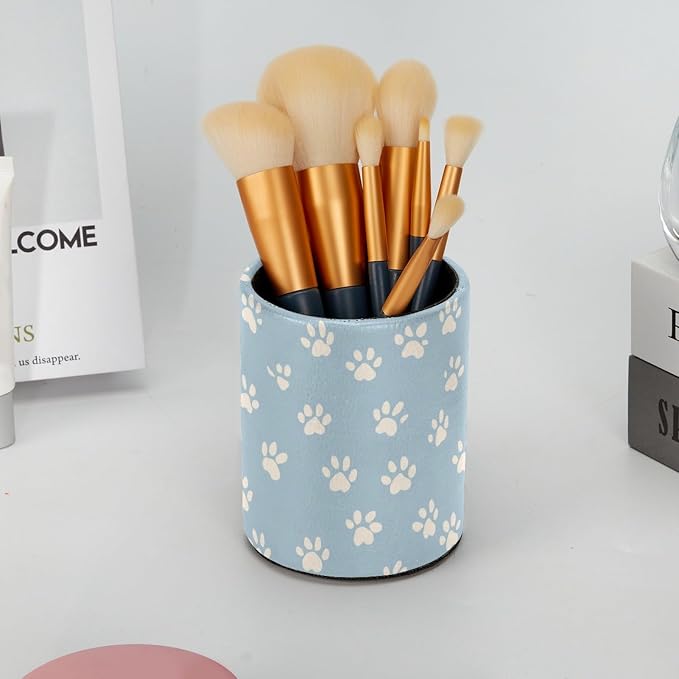 Pet Paw Pen Holder, Pencil Cup Marker Brush Holder Desk Storage Case, Desktop Organizer for School Office Home Supplies
