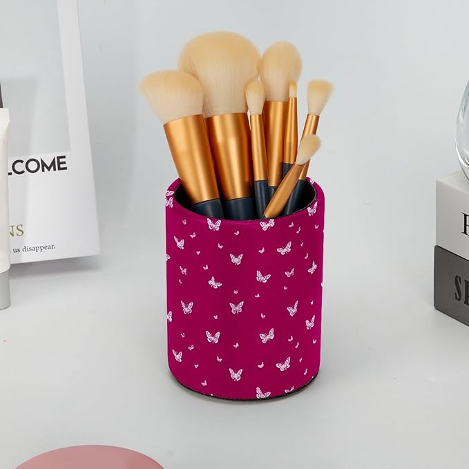 Butterfly Pen Holder, Pencil Cup Marker Brush Holder Desk Storage Case, Desktop Organizer for School Office Home Supplies