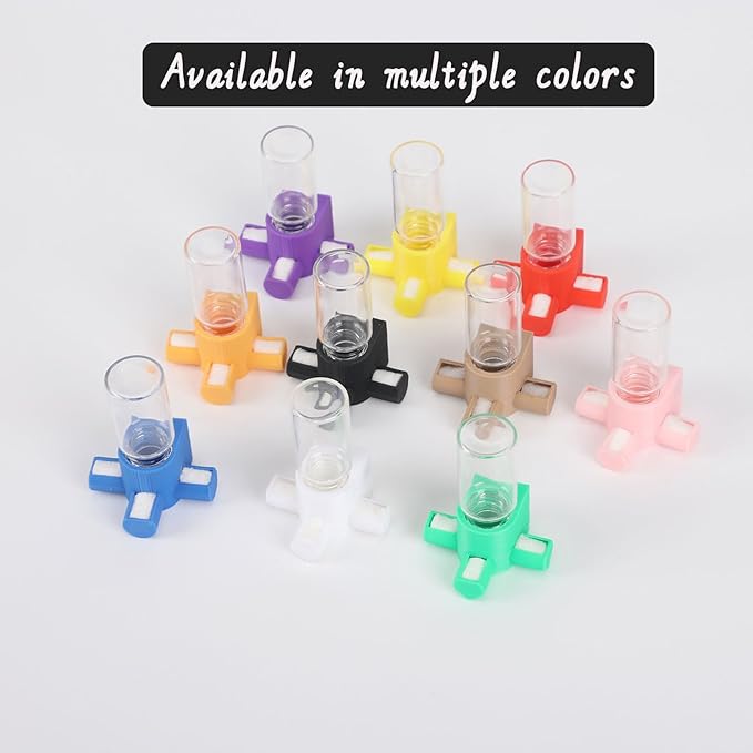 Jumping Spider Water Dispenser, Magnetic Hanging Feeder,Suitable for Jumping Spiders,Tarantulas, Praying Mantises,Arboreal Animals, and Other Small Animal Enclosure Accessories,5ML (Orange)
