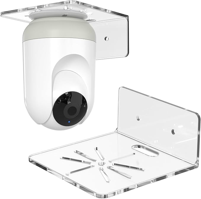 Baby Monitor Shelf - 2PCS Camera Wall Mount Shelf for Echo Spot & Other Small Items in Bedroom, Bathroom, Kitchen, Living Room