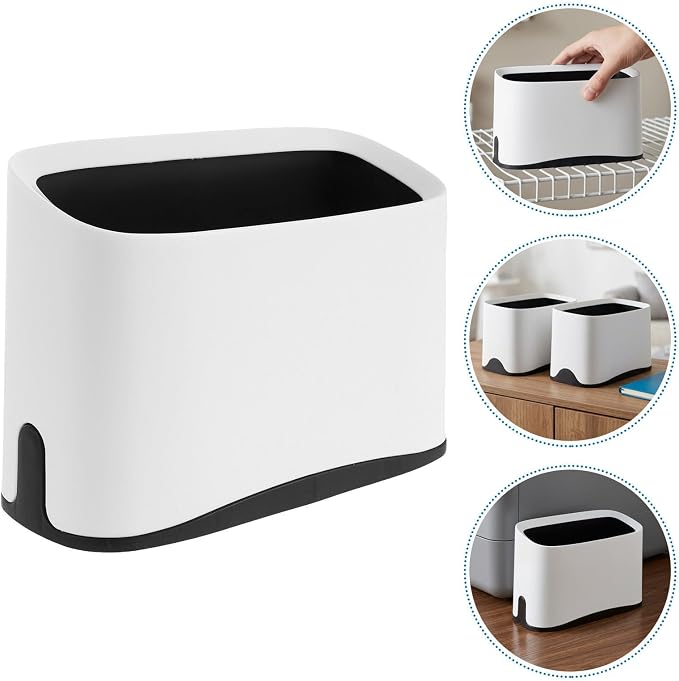 2pcs Cat Litter Scoop Holder Stand Plastic White Universal Base | Enhanced Stability, Space-saving Organizer for Cleaning Routines, Portable Design for Travel Purposes