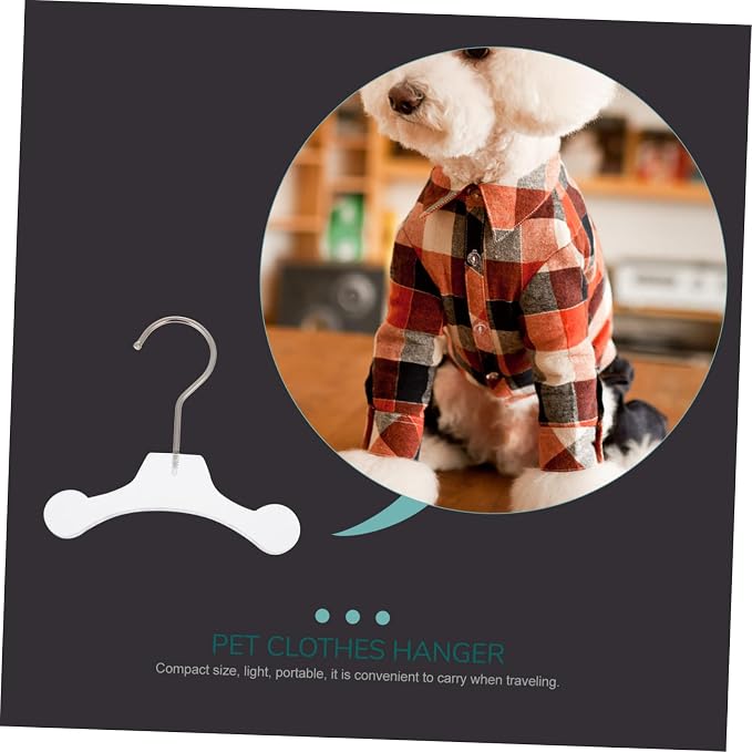 Household Apparel Hanger Wear-Resistant Convenient Dog Hanger for Small Clothes for Organizing Pet Apparel