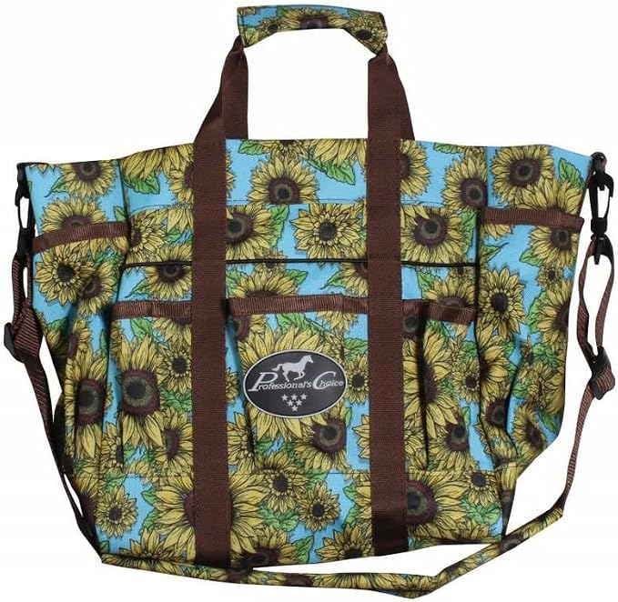Professional's Choice Sports Medicine Products Equestrian Tack Tote Horse Grooming Bag Sunflower