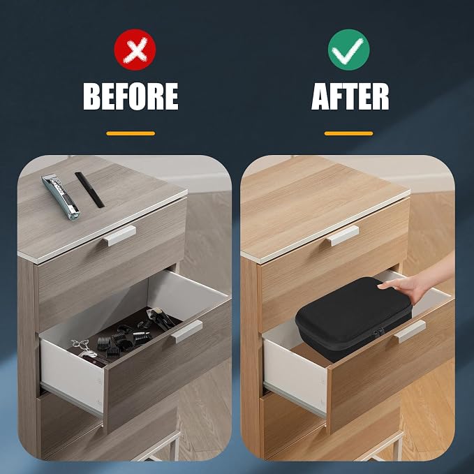 Hard Barber Accessories Case for Hair Clippers Mens Hair Cutting Barber | Barber Supplies Holder, Trimmer Organizer Storage Bag for Hair Cutting, Guard Grooming Kit (Nylon Black)