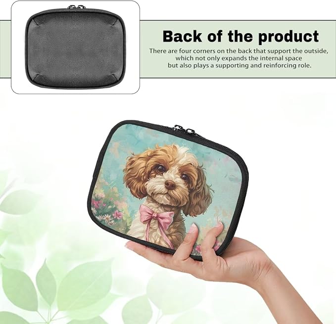 Cute Puppy First Aid Kit Portable Pet Emergency Kit Lightweight Dog Emergency Kit,Travel Pet First Aid Kit Bag for Dogs,First Aid Pouch with Zipper