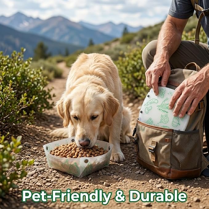 GTYOPR® Food-Grade PP Collapsible Bowls 3-Pack - Leakproof, Lightweight Foldable Design | Perfect for Travel, Picnics, Emergency Prep (Medium)