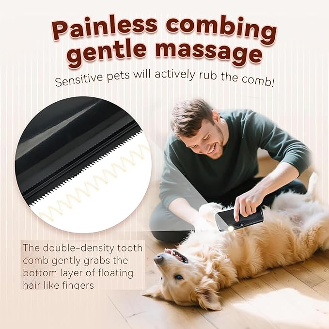 Deshedding Dog Brush, Deshedding Brush for Cats, Dogs, Rabbits, Horses, Pet Hair Remover Comb for Matted Hair, Loose Hair