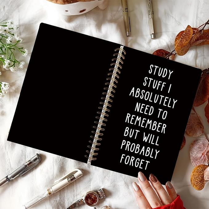LIANGW Funny Notebooks for Work,School Stuff Journal for Women & Men | College Ruled Journaling Notebook for Writing,School Supplies for Teen Girls,5.5x8.3 Inch