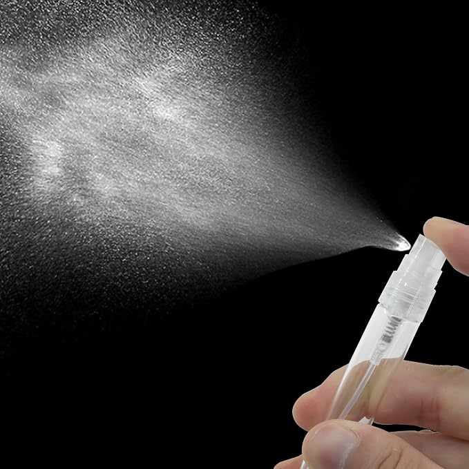 10ml Mini Spray Bottle, 10 Pack Glass Refillable | Fine Mist Travel Atomizer, For Fragrance Oils & Perfume, Small Sample Containers, Clear