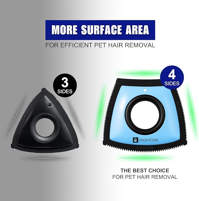 Pet Hair Removal Tool for Car Detailing โ 2025 Upgrade Dog Hair Remover for Car Auto, Couch, Carpet & Furniture โ Reusable Pet Hair Scraper for Car Interior & Upholstery