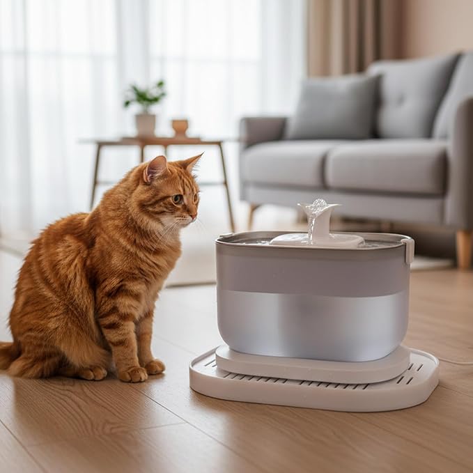 Drip Tray for Petlibro Cat Water Fountain – Spill Catcher Base, Prevents Leaks & Protects Power Cord