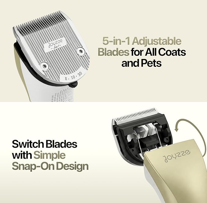 Hornet 5-in-1 Professional Pet Grooming Clipper for Dogs & Cats, Low Noise, Precision Trimmer for Trimming, Shaping & Styling