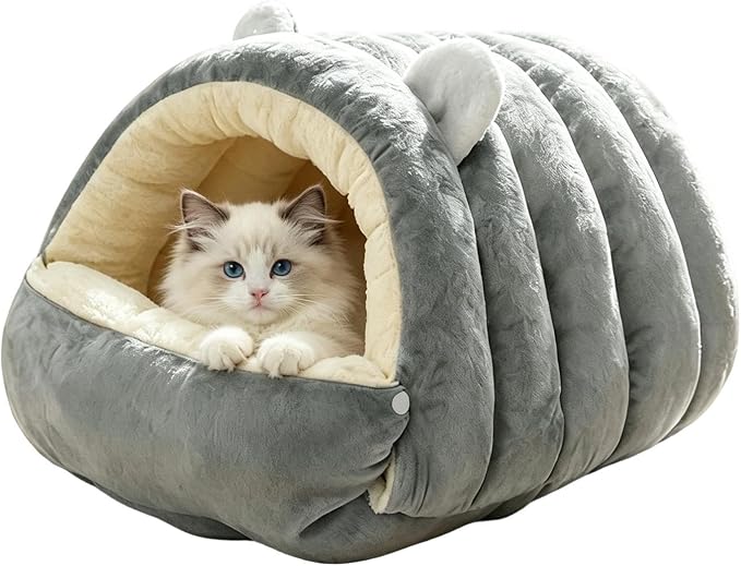 Dog Cave Bed - Soft Warm Washable Pet House Dome, Zipper Sleeping Nest | Ccozy Plush Puppy Bed, Comfortable Indoor Pet Shelter | Resting Space For Small Dogs And Cats In Daily Use