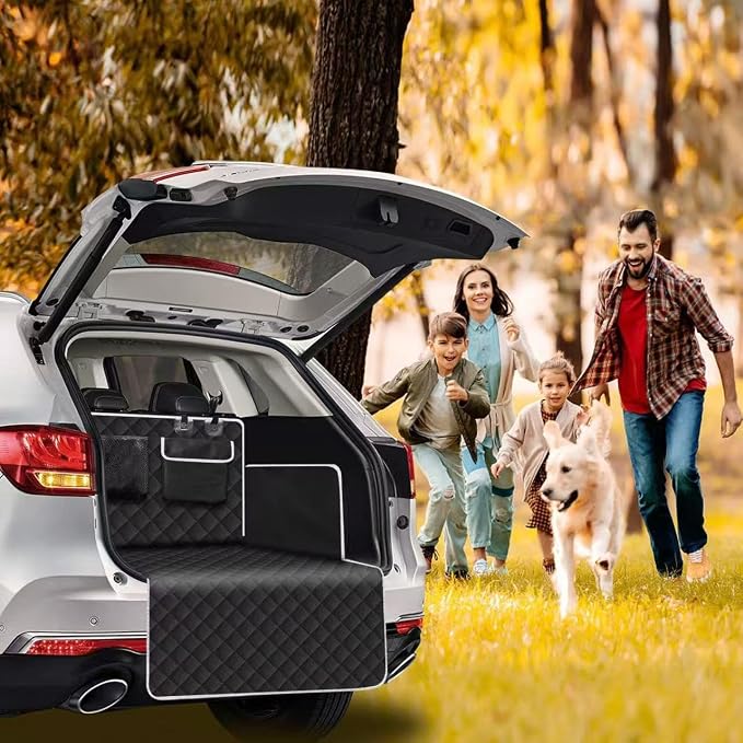 Trunk Cargo Liner for VW Caddy 4 (IV) SA I 2015-2020 | Pet Cover Waterproof Cargo Area Protector Scratchproof Shield Dog Travel Cushion Pad Interior Accessory