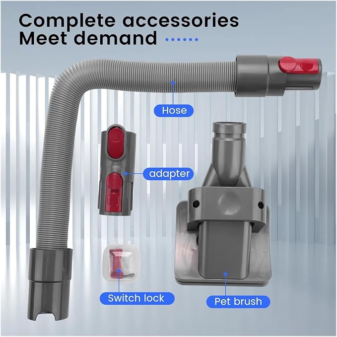 Vacuum Attachment Dog Cat Pet Bed Brush Groom Tool ,Compatible for Dyson, V11 V10 V8 V7 Vacuum Cleaner Accessories,Vacuum Cleaner Parts