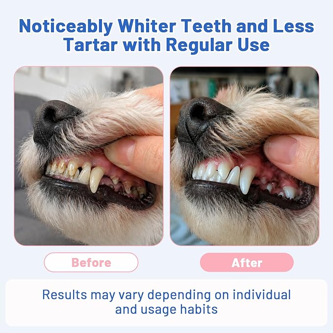 2-Pack Dog Finger Toothbrush, 180° Finger Toothbrush for Dogs Silicone & Cat Tooth Brush for Teeth Cleaning & Dental Care, Dog Tooth Brushing Kit for Medium & Large Pets