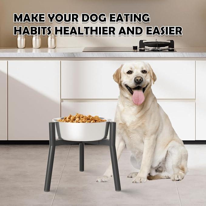 SHAINFUN 2Pack Raised Dog Bowl Stand for Large Dogs, Adjustable Width 7 to 10.6", Elevated Tall Food Water Stand (Bowl Not Included)